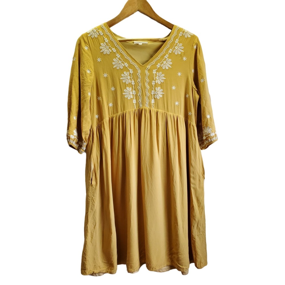 Embroidered Bohme Tunic- Lined with pockets